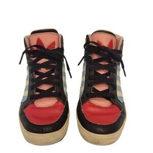 Adidas Hardcourt Women's Colorful Rainbow High-top Sneakers Sz 6.5